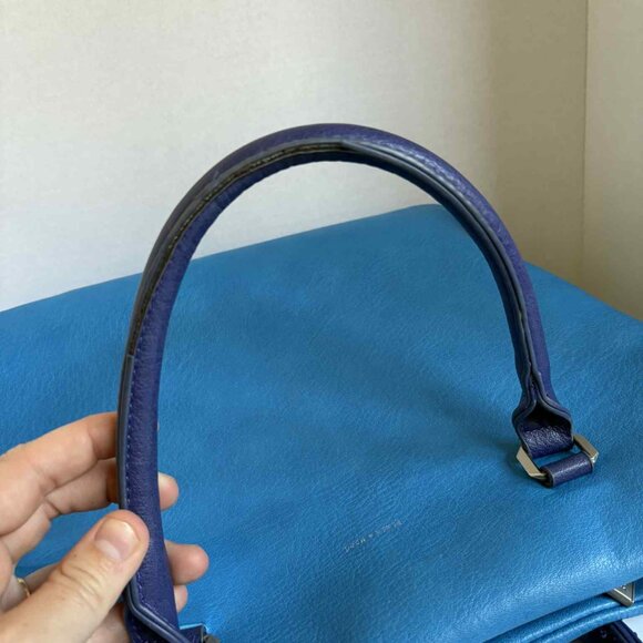 Pixie Mood Vegan Leather Handbag Teal and Dark Blue - Picture 13 of 16